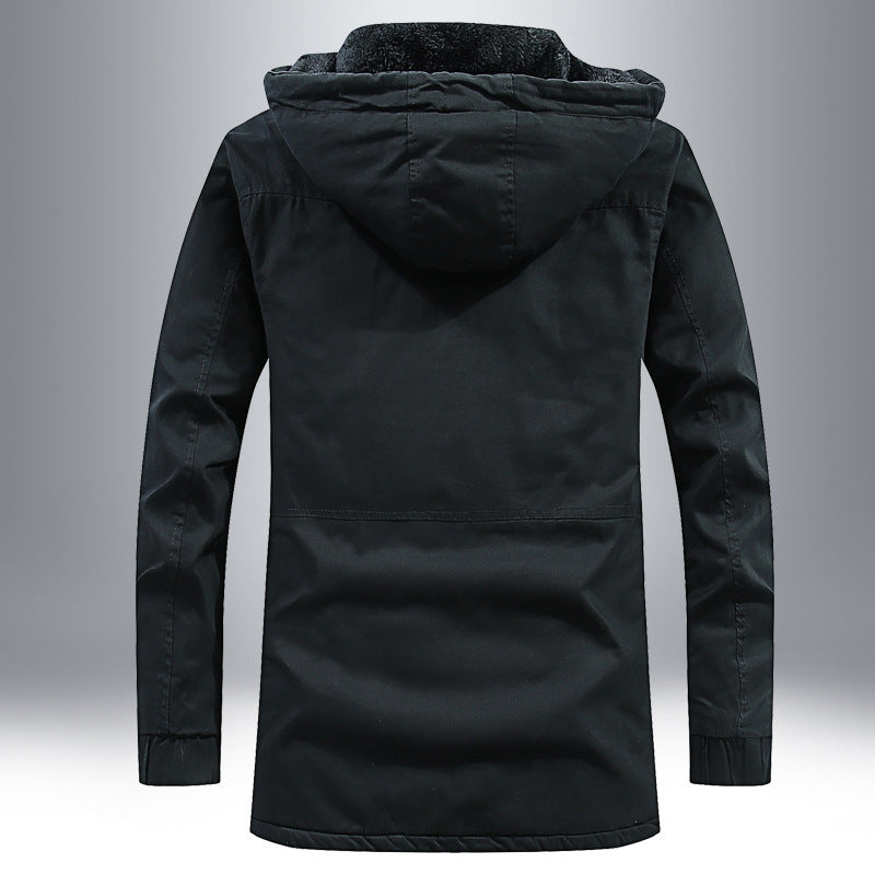 ZyloFash Men’s Cotton-Padded Fleece Jacket