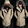 ZyloFash Men’s Warm Cotton Overcoat