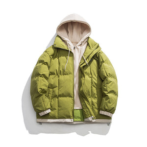 ZyloFash Teen Cotton-Padded Jacket – Fake Two-Piece