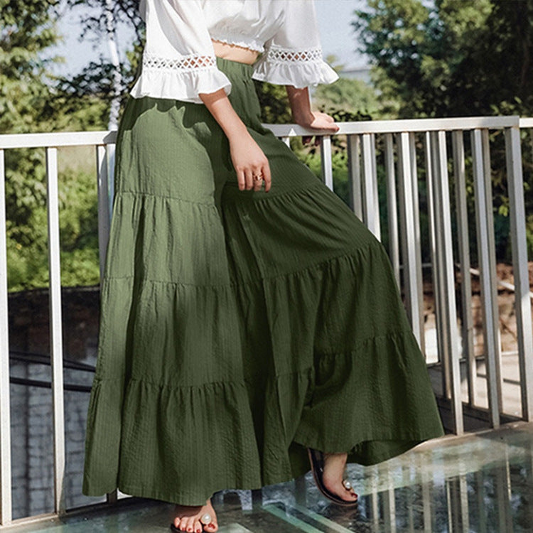 Women’s Skirt Trousers  Stylish Thin Layered Stitching Pants