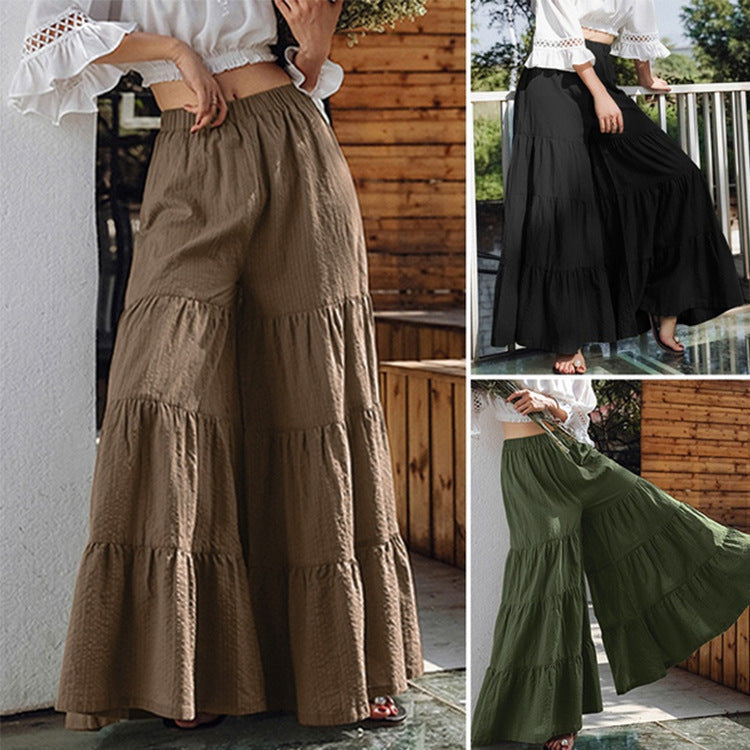 Women’s Skirt Trousers  Stylish Thin Layered Stitching Pants