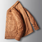 ZyloFash Men’s Loose Suede Jacket
