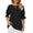 Women’s Chiffon Blouse  Solid Color with Ruffles  Princess Sleeves