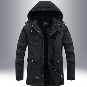 ZyloFash Men’s Cotton-Padded Fleece Jacket