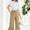 Women’s Ruffle Bell-Bottom Pants  Fashionable Ankle Length Trousers