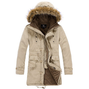 ZyloFash Men’s Warm Cotton Overcoat