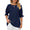 Women’s Chiffon Blouse  Solid Color with Ruffles  Princess Sleeves