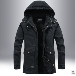ZyloFash Men’s Cotton-Padded Fleece Jacket
