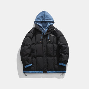 ZyloFash Teen Cotton-Padded Jacket – Fake Two-Piece
