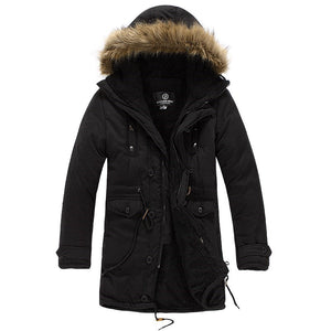 ZyloFash Men’s Warm Cotton Overcoat