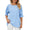 Women’s Chiffon Blouse  Solid Color with Ruffles  Princess Sleeves