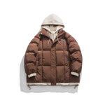 ZyloFash Teen Cotton-Padded Jacket – Fake Two-Piece