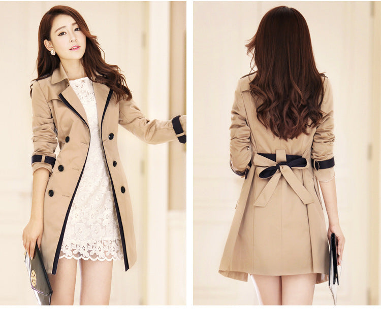 Women’s Autumn Trench Coat   Elegant Winter Long Coat