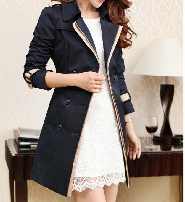 Women’s Autumn Trench Coat   Elegant Winter Long Coat