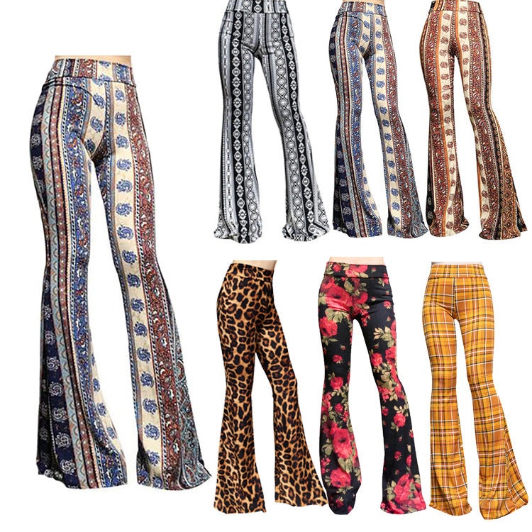 Women’s Casual Yoga Wide Leg Bell Bottom Pants