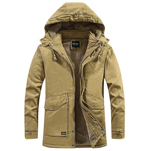 ZyloFash Men’s Cotton-Padded Fleece Jacket